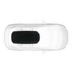 Box da tetto per auto Force 3 nero aeroskin M