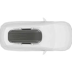 Box da tetto per auto Motion 3 L titanio lucido