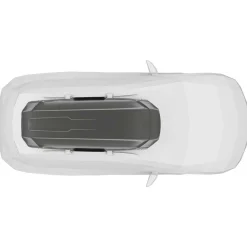 Box da tetto per auto Motion 3 XXL titanio lucido