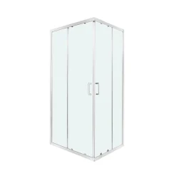 Box doccia Kiara quadrato estensibile trasparente 68-80/68-80 cm