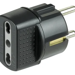 BTicino adattatore con spina tedesca 16 A nero