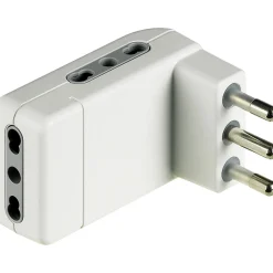 BTicino Corner adattatore salvaspazio 3 prese 16 A bianco