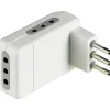 BTicino Corner adattatore salvaspazio 3 prese 10 A bianco