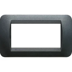 BTicino Livinglight placca 4 moduli acciaio scuro Smart Home