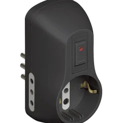 BTicino Safe adattatore 1 presa tedesca e 2 prese 10 A grigio