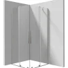 Cabina doccia quadrata Cabaiguán Idrostile vetro 6 mm 800x1950 mm acciaio