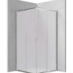 Cabina doccia quadrata Caimito Idrostile Cabaiguán 800x1850 mm cromo