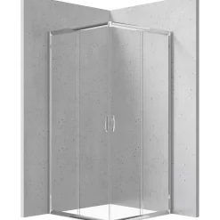 Cabina doccia quadrata Caimito Idrostile Coliseo 800x1850 mm cromo