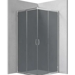 Cabina doccia quadrata Caimito Idrostile Kerria 800x1850 mm cromo