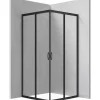Cabina doccia quadrata Caimito Idrostile 800x1850 mm nero
