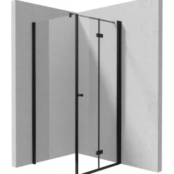 Cabina doccia quadrata Coliseo Idrostile Kerria 900x2000 mm nero