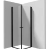 Cabina doccia quadrata Coliseo Idrostile vetro opaco 900x2000 mm nero