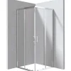 Cabina doccia quadrata Zulueta Idrostile vetro 6 mm 900x1950 mm cromo