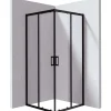 Cabina doccia quadrata Zulueta Idrostile 800x1950 mm nero