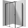 Cabina doccia rettangolare Coliseo Idrostile 1200x2000 mm nero