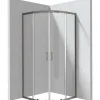 Cabina doccia semicircolare Zulueta Idrostile 800x1950 mm titanio