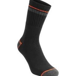 Calza da lavoro Black+Decker Stripe nero tg. 43-46 3 pz