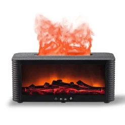 Caminetto a vapore diffusore di aroma 250 ml nero