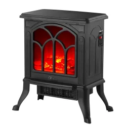 Caminetto elettrico Caminò Jr effetto fiamma 2 potenze 1500W nero