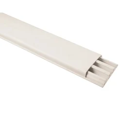 Canale battiscopa/cornice a 3 vie 78 mm x 22 mm bianco 2 m