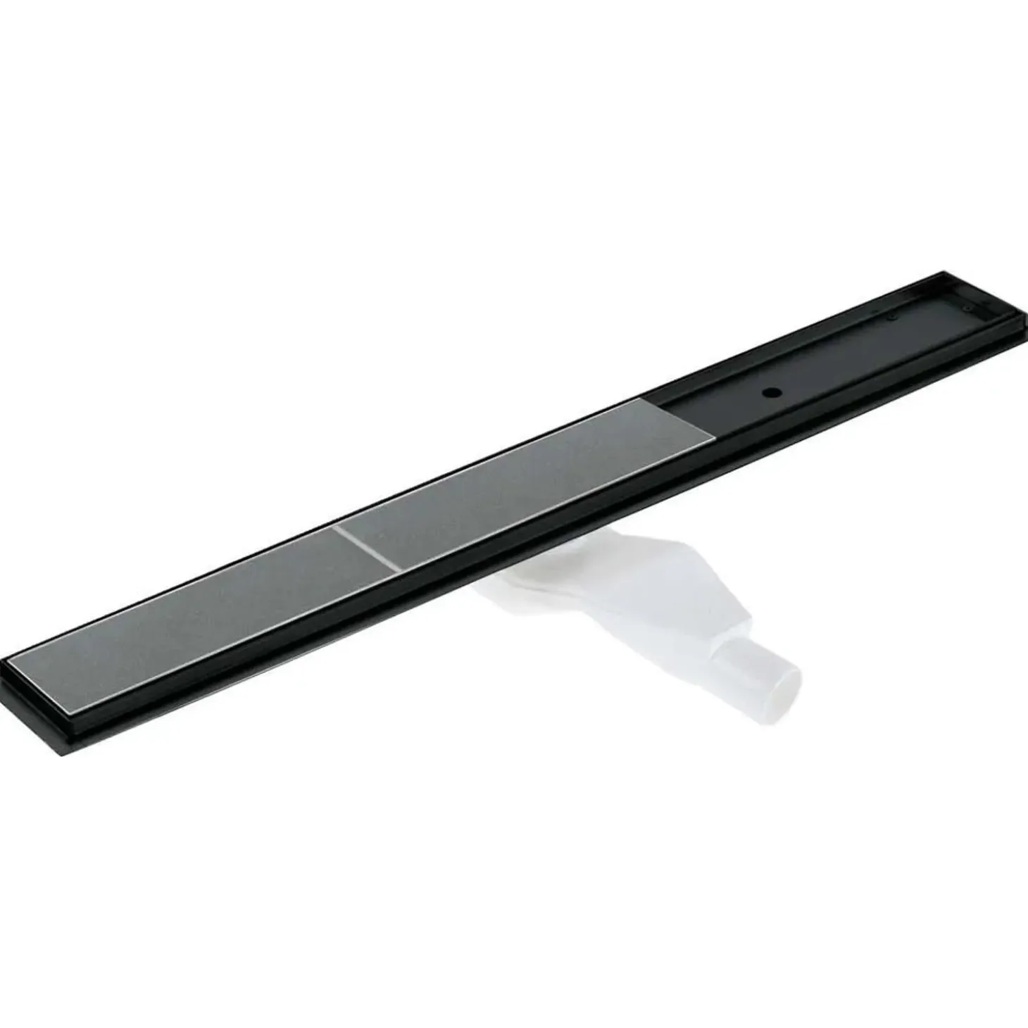 Canaletta scarico doccia lineare Idrostile reversibile 60 cm nero