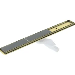 Canaletta scarico doccia lineare Idrostile reversibile 80 cm oro spazz