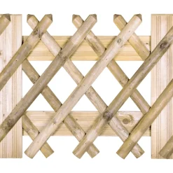 Cancello incrociato in legno 80x100 cm