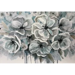 Canvas dipinto Fiori Azzurri 60x90cm