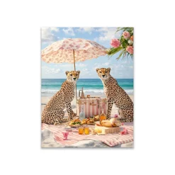 Canvas 60x80 cm picnic cheetah
