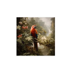 Canvas 30x30 cm set parrots - singolo