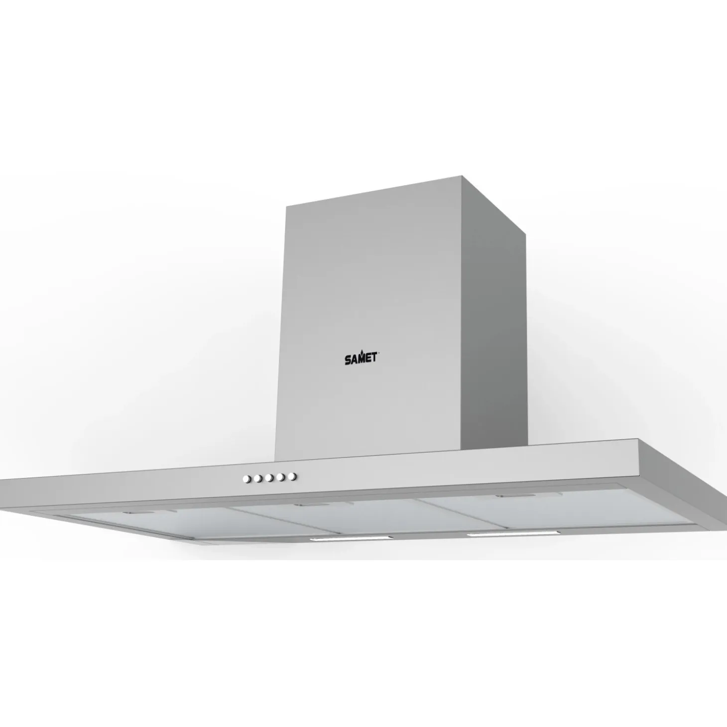 Cappa a parete in acciao Embla 90 cm grigio