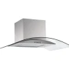 Cappa cucina vetro 90 cm larice