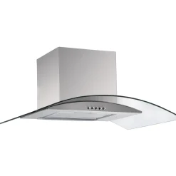 Cappa cucina vetro 90 cm larice