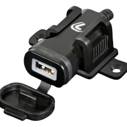 Caricatore USB da moto e auto 12/24V con con fissaggio a vite 2400mA