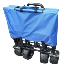 Carrello da trasporto pieghevole Verdelook 116x54x90 cm blu
