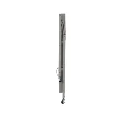 Carrello pieghevole in metallo con 3 cestelli e ruote 45x29 cm H 77 cm