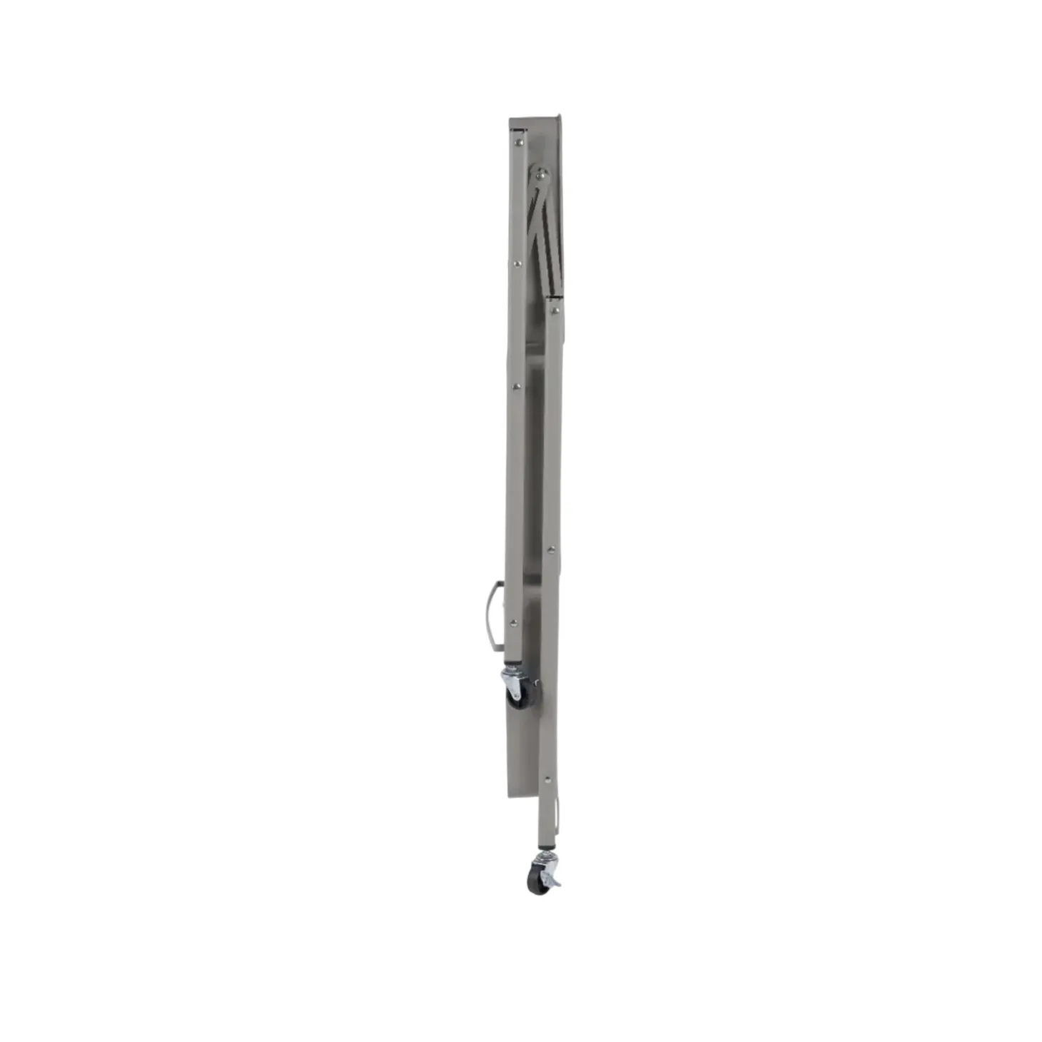 Carrello pieghevole in metallo con 3 cestelli e ruote 45x29 cm H 77 cm