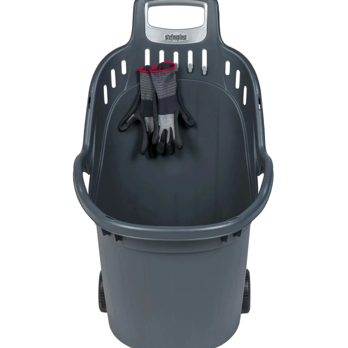 Carriola multiuso Stefanplast Helpy Cart grigio 50 l