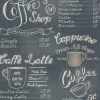 Carta da parati decorativa coffee shop