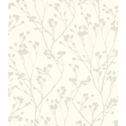 Carta da parati stilizzata crema