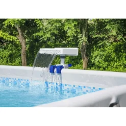 Cascata per piscina Bestway con luci a LED Flowerclear 3000 l/h