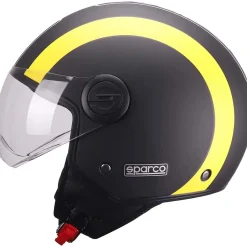 Casco moto Demi Jet Sparco SP601 nero/giallo XL