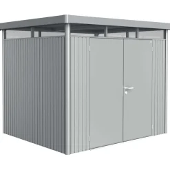 Casetta da giardino Biohort HighLine sp 0,5 mm 222x275x235 cm argento 2 batt.