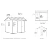 Casetta da giardino in plastica Keter Apex sp.20 mm marrone scuro 5,2 m²