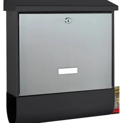 Cassetta postale acciaio Burg Wächter Black & Steel set London 68670 B+S