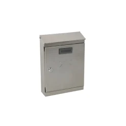 Cassetta postale in acciaio Inox 220x320x80 mm grigio