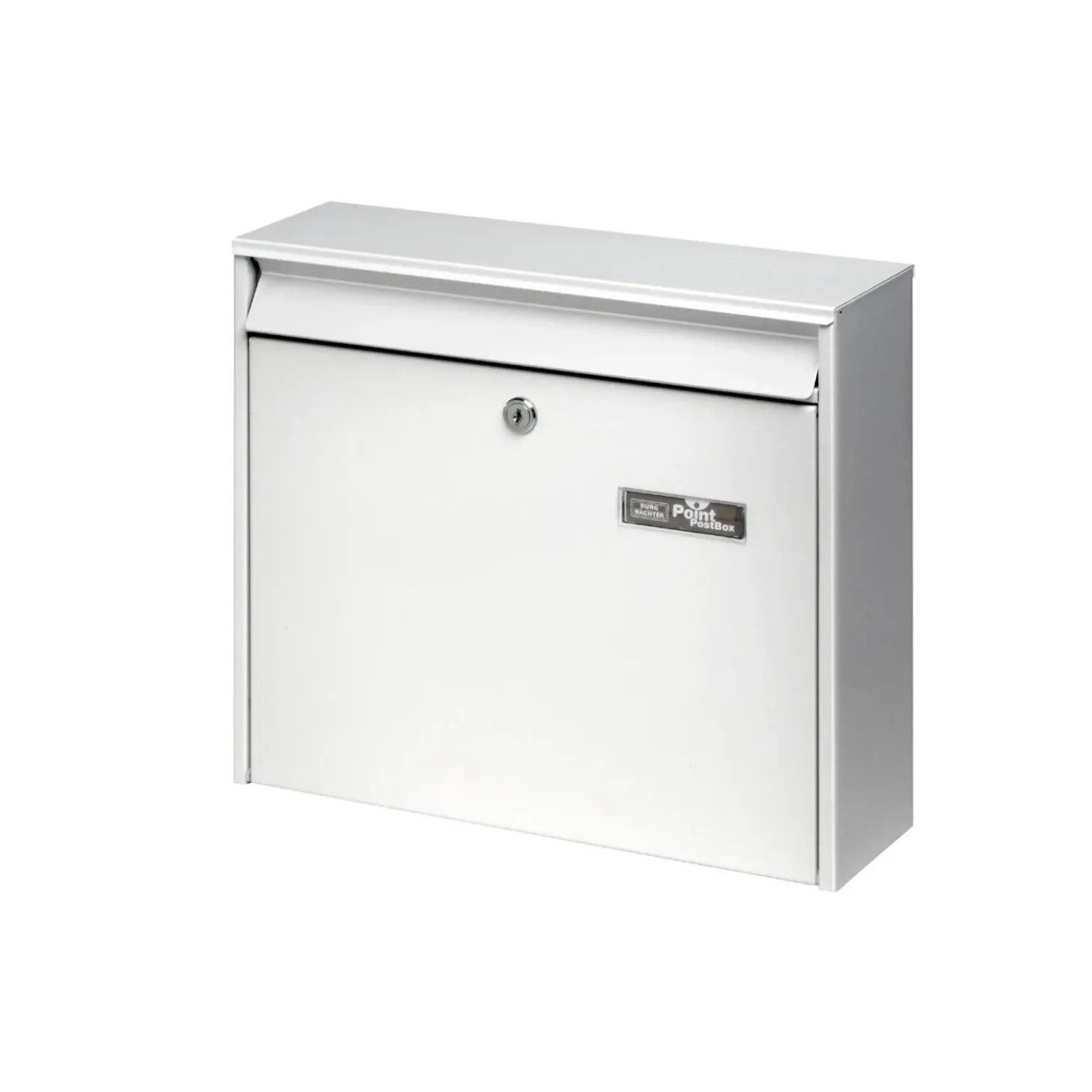 Cassetta postale in acciaio zincato Mail bianco