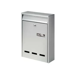 Cassetta postale in acciaio zincato Pocket argento