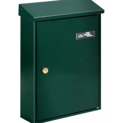 Cassetta postale in lamiera d`acciaio Letter verde