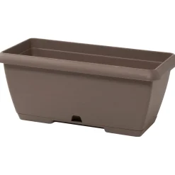 Cassetta Terrae con sottocassetta in plastica 50x20x16,7 cm beige scuro